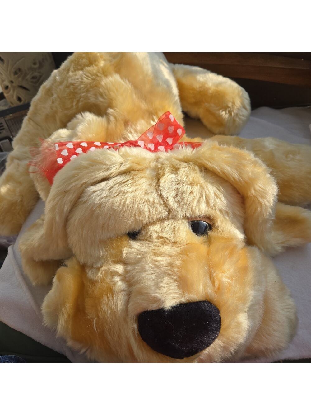 Kids Of America Corp Lrge Dog Plush Floppy Puppy Big Stuffed Animal Vtg 23 In